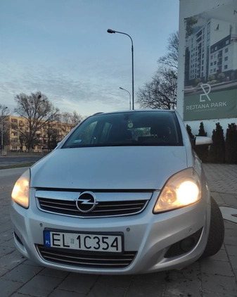 Opel Zafira cena 10500 przebieg: 217000, rok produkcji 2009 z Łódź małe 92
